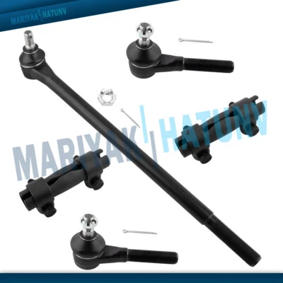 5PCS Front Suspension Tie Rod Set For 1980 - 1995 Ford Bronco F-150 F-250 F-350 - Image 1 of 4