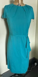 Escada SS Lightweight Wool Pencil Dress Zipper Sleeze Detail Eu 38 Med - Picture 1 of 9