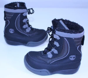 Timberland TD Niños 8 Botas de Nieve Zapatos Negro Invierno Niño Caminar Cálido Escuela - Imagen 1 de 22