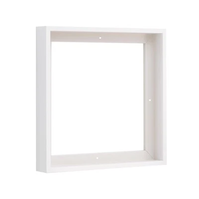 Marco flotante para arte en lienzo profundo de 1-1/2 pulgada blanco, cuadrado Foto 1 de 4