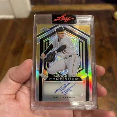 2023 Leaf Metal Rookie Continuum Auto #/110 Paul Skenes Pirates Hot Rookie Mint - Image 1 of 2