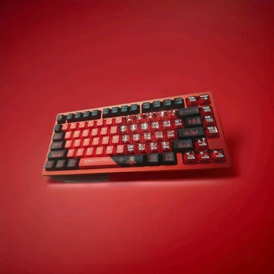 Custom Magnetic Metal Keyboard Evangelion ASKUA LANGLEY - PMO WAVE75 - Image 1 of 3