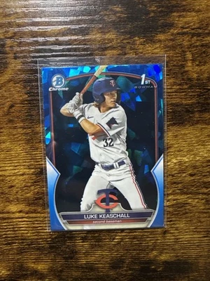 2023 BOWMAN CHROME SAPPHIRE LUKE KEASCHALL ROOKIE - Image 1 of 2