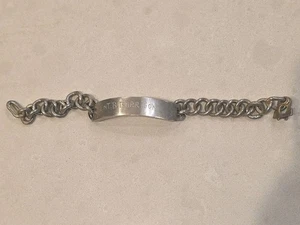 MILITAR U.S.N. PARA HOMBRES PLATA I.D.  PULSERA  - Imagen 1 de 5