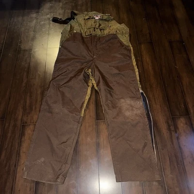 Dans Hunting Gear Briar Proof Rugged Wear Bulldog Bib Overalls XL 32 Mdl 34 801 - Image 1 of 4
