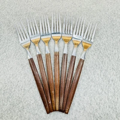 Ekco CANOE MUFFIN 7 tenedores de cena cubiertos de acero inoxidable de colección Foto 1 de 4