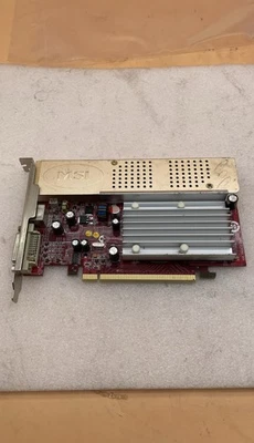 MSI Radeon X1550 128MB PCIe Graphics Video Card RX1550-TD128EH Legacy GPU - Image 1 of 4