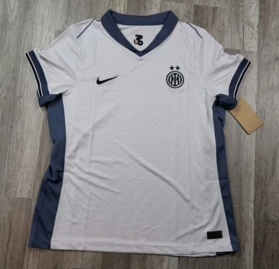 Camisa branca Nike Inter Milan Stadium Away feminina tamanho médio NOVA  - Imagem 1 de 4