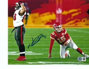 Signed 8x10 Ndamukong Suh Tampa Bay Buccaneers photo Beckett Witness Hologram - Picture 1 of 1