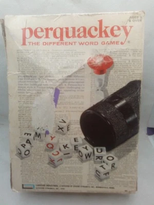Vintage 1970 Perquackey The Different Word **NEW w/ MAJOR BOX DAMAGE** - Image 1 of 4