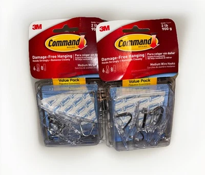 Damage-Free Hanging Wall Hangers Clear Medium, 2lb Hold, Wire Toggle Hooks Home - Image 1 of 2