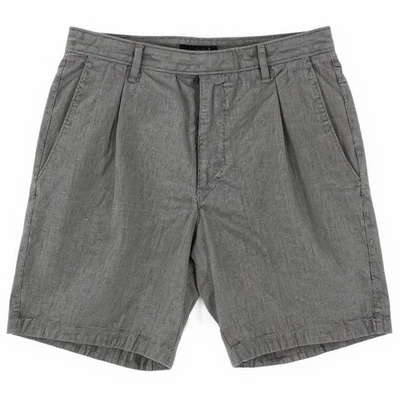 Pantalones Cortos Plisados Theory Para Hombre Talla 30 Negro Algodón Chinos Frente Plano Informales Foto 1 de 4