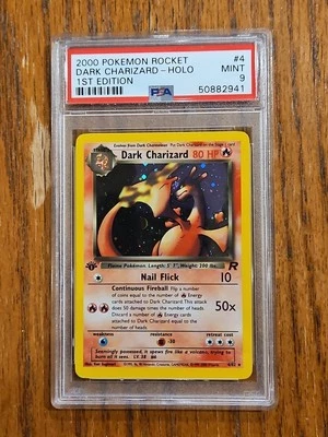 2000 Pokemon Dark Charizard 1st Edition PSA 9 MINT HOLO #4/82 Team Rocket 🚀 🚀 - Image 1 of 3