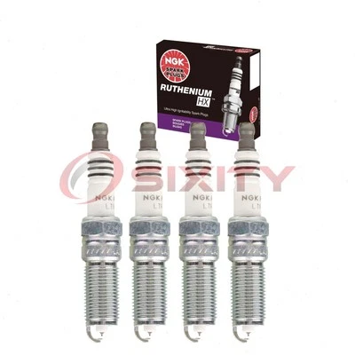 4 pc NGK Ruthenium HX Spark Plugs for 2015-2021 Ford Mustang 2.3L L4 ga - Image 1 of 4