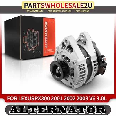 Alternador para Lexus RX300 2001-2003 V6 3.0L 130A 12V CW 6 ranuras con paquete de remolque. Foto 1 de 4