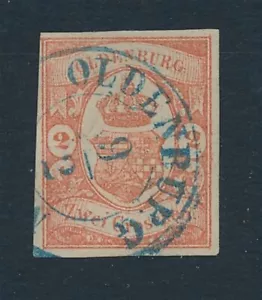 Oldenburg Mi.No. 13 stamped luxury photo findings BPP - Picture 1 of 1