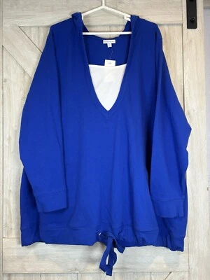 NUEVO CON ETIQUETAS Moda Bug Mujer Pullover Cordón Sudadera con Capucha Talla 4X DE COLECCIÓN Foto 1 de 4