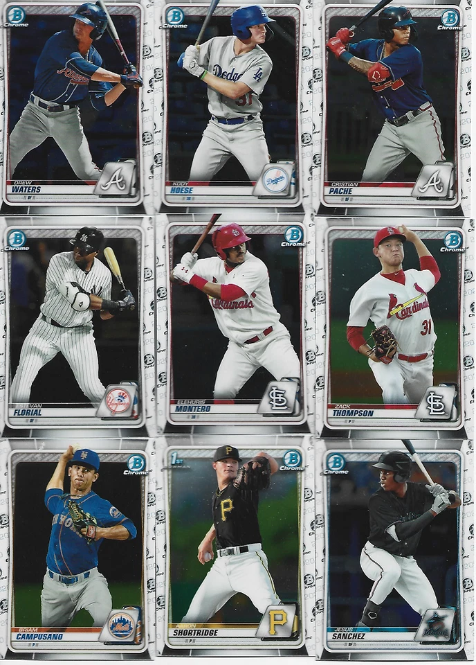 2020 BOWMAN CHROME PROSPECTS & INSERT CARDS***YOU PICK*** - Image 1 of 1