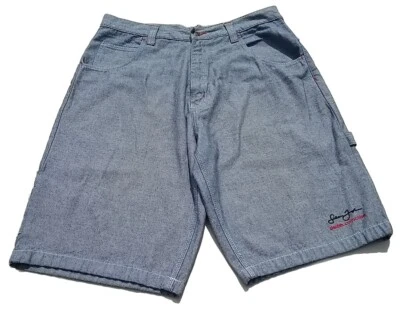 Sean John Shorts Mens 40 (38×13) Gray Denim Jorts Carpenter Y2K Vintage Baggy - Image 1 of 4