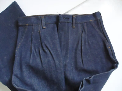 Vaqueros DISCOTECA glam años 70 PLIEGUES 30x36 WRANGLER Canadá unisex NOS DE COLECCIÓN Foto 1 de 4