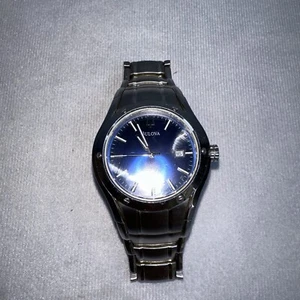 Bulova Men Quartz Marine Star Silver Calendar Stainless Steel Watch C860626 - Picture 1 of 10