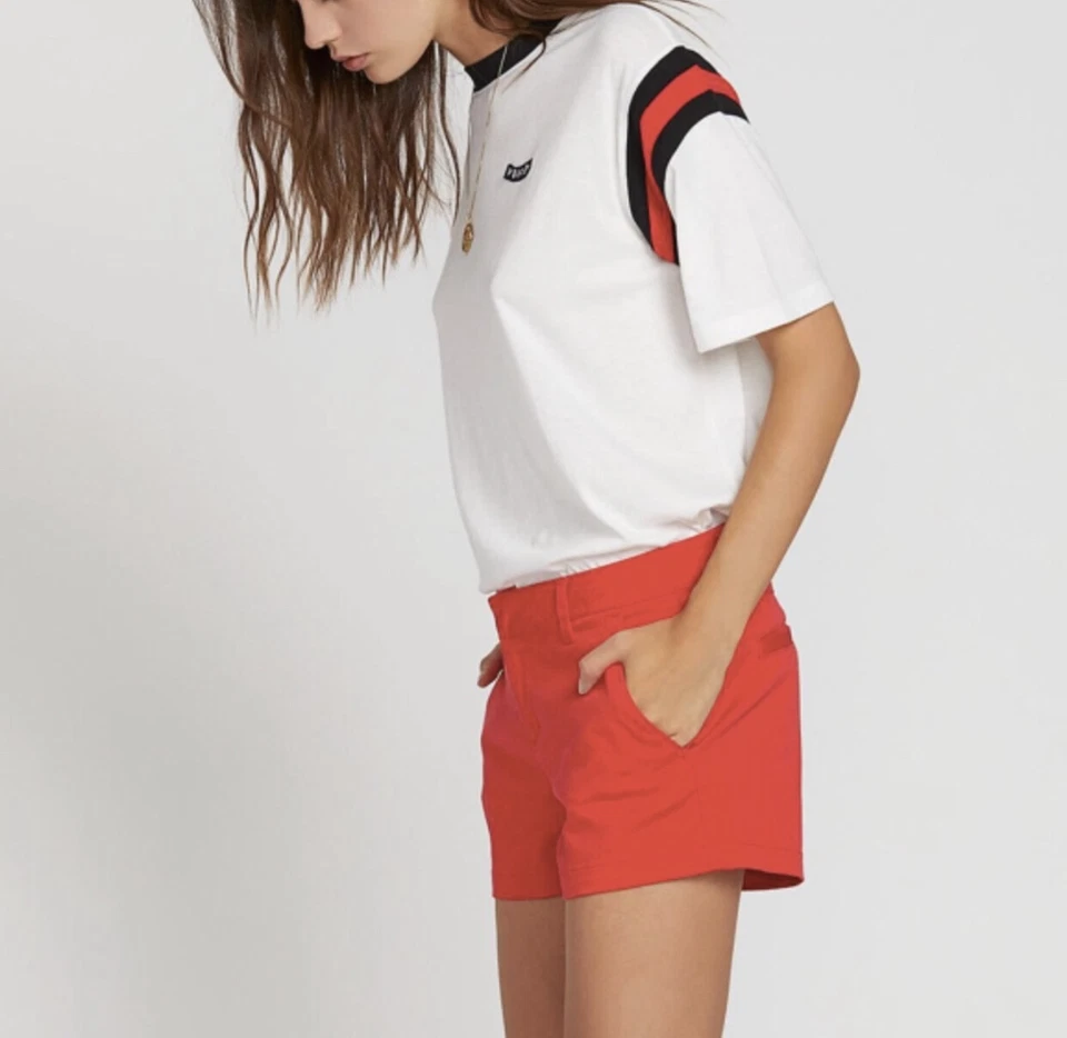 Volcom Women's Chino Frochickie Shorts New With Tags - Image 1 of 4