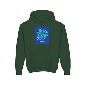 Made By God Youth Heavy Blend Hooded Sweatshirt - Picture 1 of 33