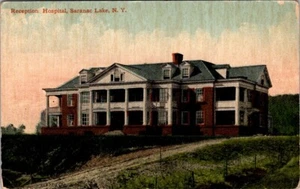 Saranac Lake, New York, Empfangskrankenhaus, Postkarte, um 1908 #2027 - Bild 1 von 2