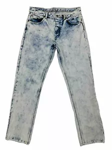 Afends Men's Denim Jeans Size 32 Washed Blue Street Wear Button Fly - Byron Bay - Picture 1 of 12