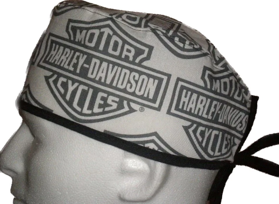 Biker Scrub Hat Chemo Cap - Image 1 of 1