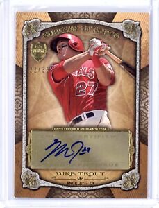 MIKE TROUT 2013 TOPPS SUPREME STYLINGS AUTOGRAPH AUTO SEPIA 22/35 ANGELS 