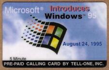 5m Microsoft Windows 95 Software - Windows Logo (08/24/95) # SAMPLE Phone Card