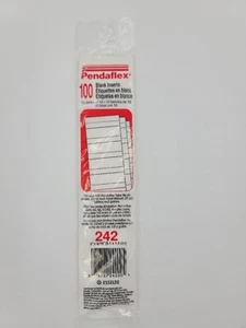 Pendaflex leere Einsätze für 42 Serie hängende Aktenordner, 1/5 Reiter, 2", weiß, - Bild 1 von 2