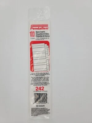 Insertos en blanco Pendaflex para carpetas de archivos colgantes serie 42, 1/5 pestañas, 2", blanco, Foto 1 de 2