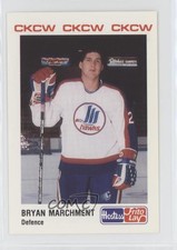 1990-91 Moncton Hawks Police Issue Bryan Marchment #27