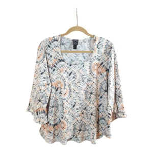 Top Clara Sun Woo Slinky maglia manica a campana 3/4 tinta unita bohemien hippie donna XL - Foto 1 di 6