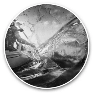 2 x Vinyl Stickers 15cm (bw) - Kayak Canoe Water Sports Raft #40892 - Picture 1 of 8