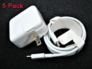 Juego de 5 Adaptador de Corriente y Cable GENUINO OEM Apple 30W A2164 y USB-C para MacBook - Imagen 1 de 1
