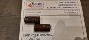 Lote de 10 condensadores electrolíticos NipponChemi 100uF 200V 16x32 105C - Imagen 1 de 3