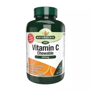 π Natures Aid Vitamina C Masticabile 500mg 100 Compresse - Foto 1 di 2