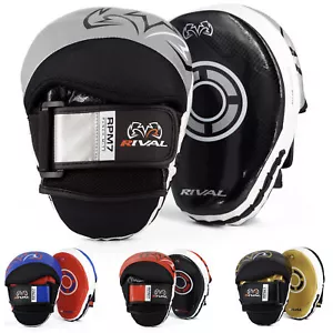 RIVAL Boxing RPM7 Fitness Plus Punch Mitts, Curved Surface, Hook and Loop Wrist - Picture 1 of 13