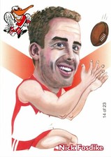 ✺New✺ 2005 SYDNEY SWANS AFL Premiers Card NIC FOSDIKE Weg