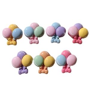10Pcs/set Cabochon Colored Balloons Resin Party Decorate Craft