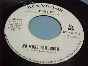 THE GEMINIS - PROMO -GREAT AUDIO & VG+ VINYL - GET IT ON HOME/NO MORE TOMORROW - Picture 1 of 3
