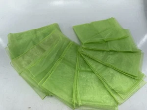 10x Green Chair Sashes Bows Sheer Ties Wedding Banquet Party Decor 104" x 6.5" - Picture 1 of 6