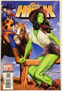 She-Hulk #5 2006 Greg Horn Signed Wild Western Cover Unread NM/NM+ Two-Gun Kid - Picture 1 of 3