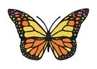 Oranger Schmetterling Patch zum Aufbgeln | se Falter Patches, Tiere Bgelbild