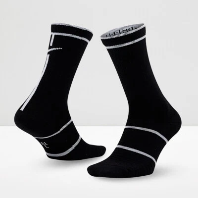 NIKE WT CREW TENNIS SOCKS BLACK WOMEN MEN SX6913 SMALL , MEDIUM