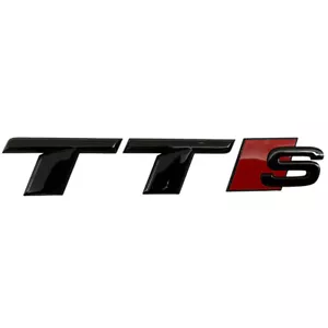 Lettering emblem logo black original Audi TTS TT 8N 8J FV 8S black edition - Picture 1 of 1