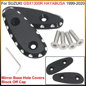 Mirror Base Hole Covers Block Off Cap - For Suzuki Hayabusa GSX1300R 1999-2020 - Bild 1 von 7